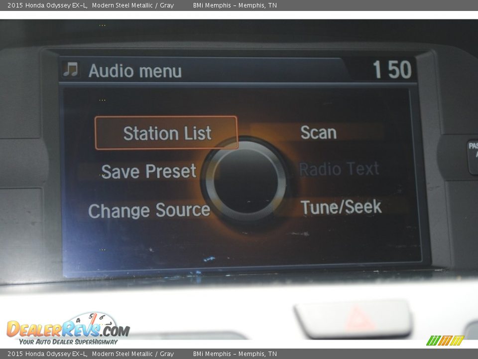 2015 Honda Odyssey EX-L Modern Steel Metallic / Gray Photo #18