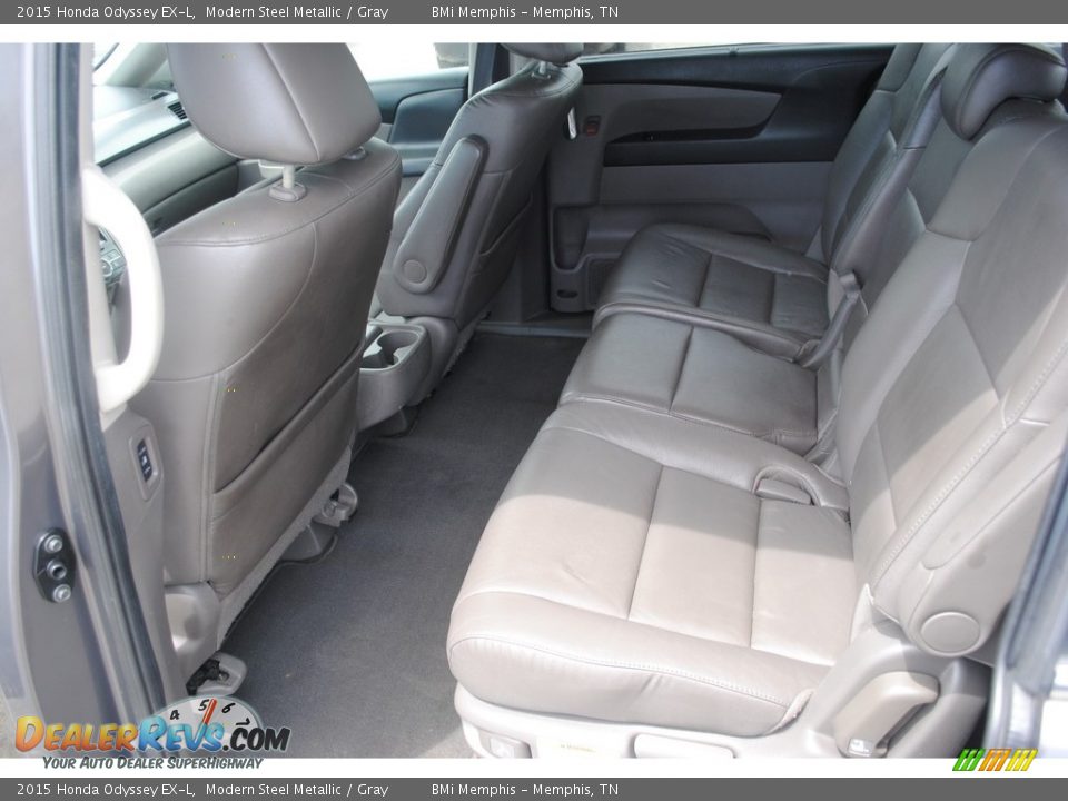 2015 Honda Odyssey EX-L Modern Steel Metallic / Gray Photo #23