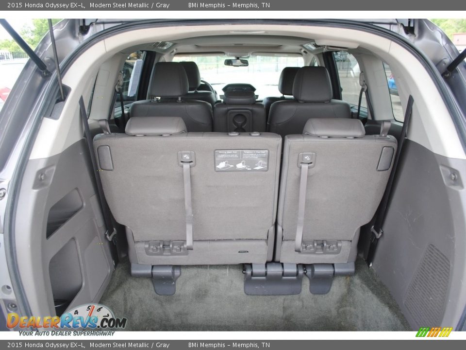 2015 Honda Odyssey EX-L Modern Steel Metallic / Gray Photo #24