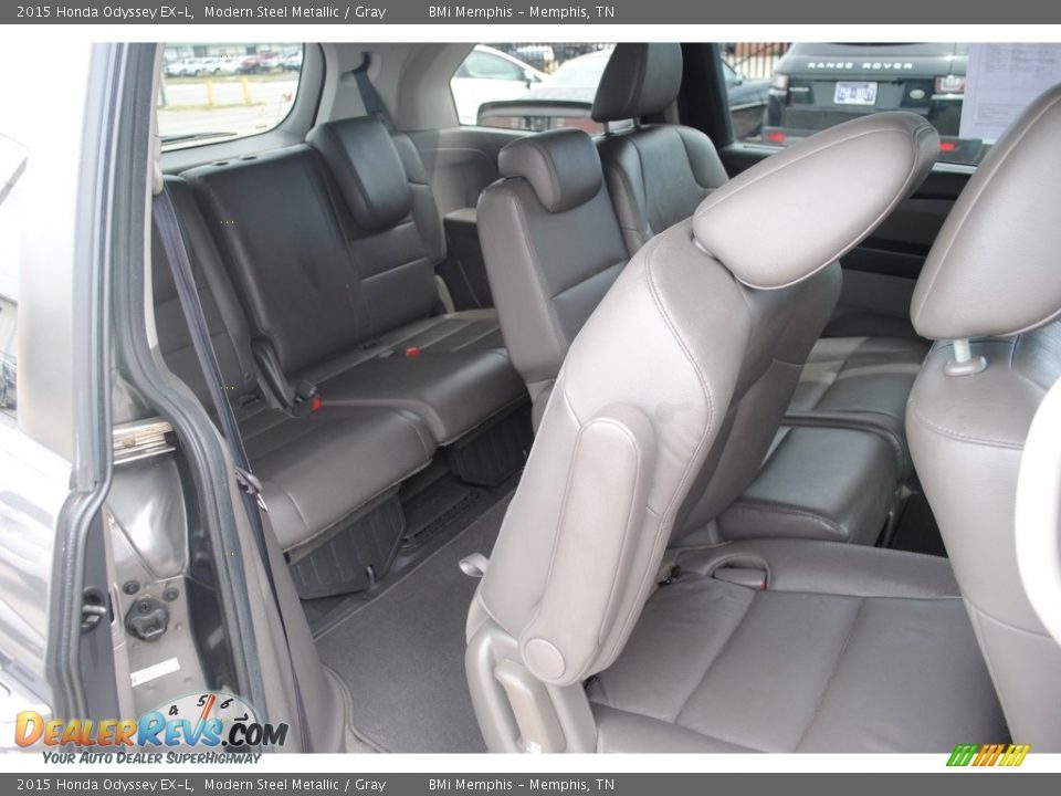 2015 Honda Odyssey EX-L Modern Steel Metallic / Gray Photo #25