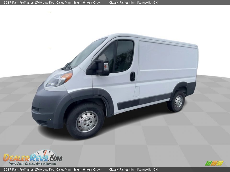 2017 Ram ProMaster 1500 Low Roof Cargo Van Bright White / Gray Photo #4