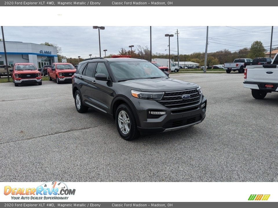 2020 Ford Explorer XLT 4WD Magnetic Metallic / Ebony Photo #7