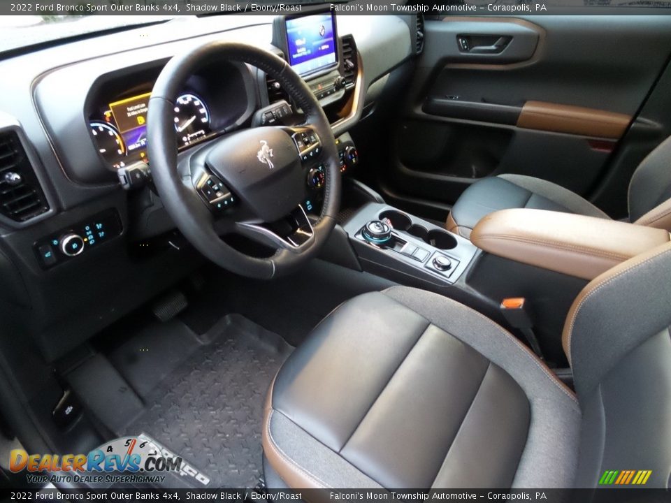 Ebony/Roast Interior - 2022 Ford Bronco Sport Outer Banks 4x4 Photo #22