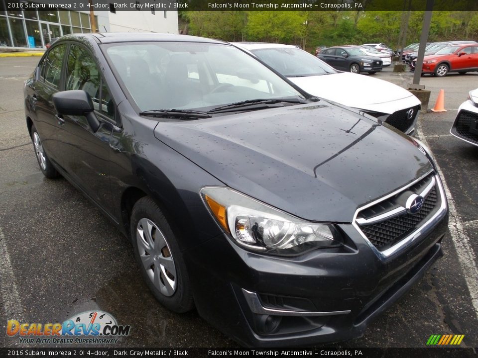 2016 Subaru Impreza 2.0i 4-door Dark Gray Metallic / Black Photo #5