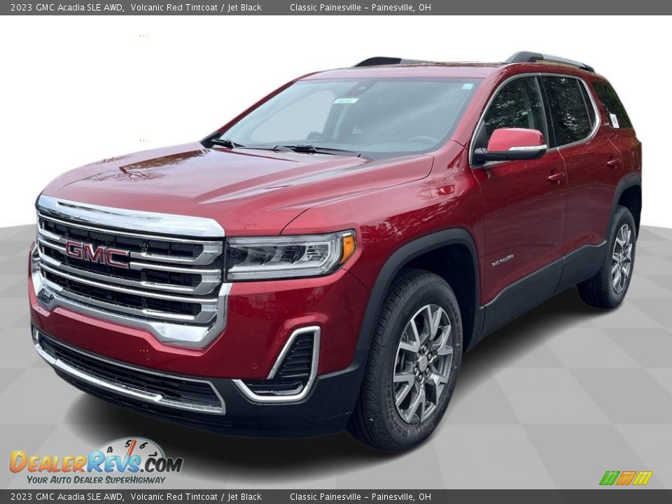 2023 GMC Acadia SLE AWD Volcanic Red Tintcoat / Jet Black Photo #1