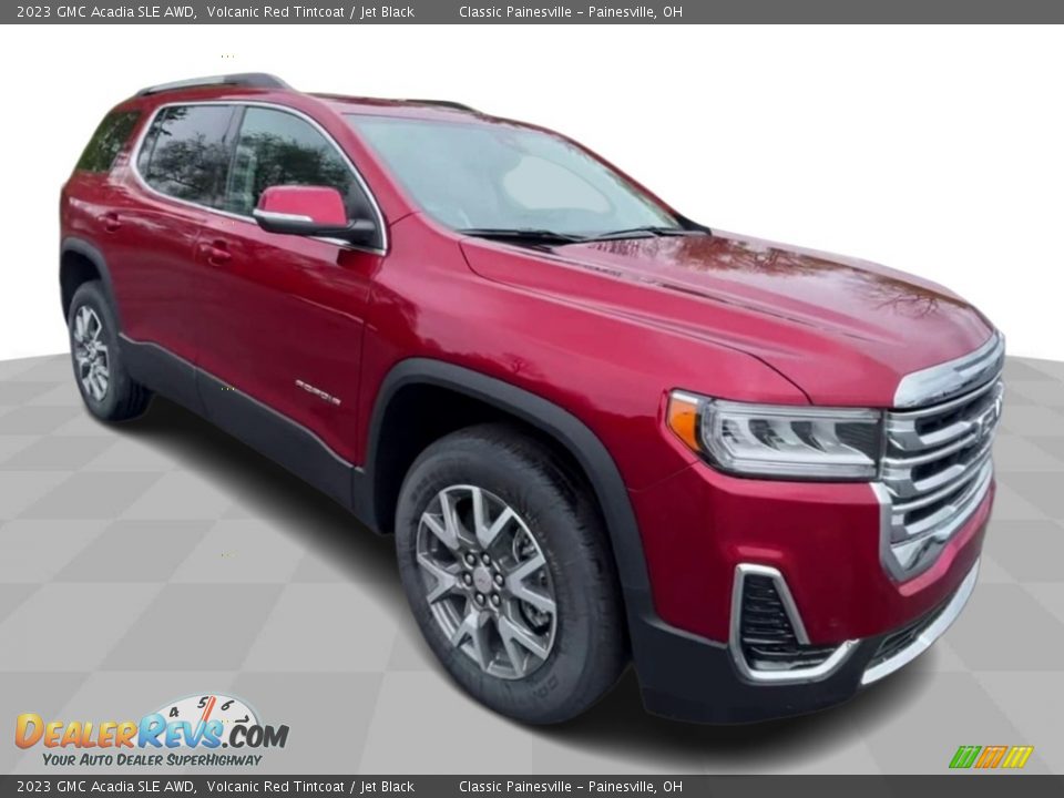 2023 GMC Acadia SLE AWD Volcanic Red Tintcoat / Jet Black Photo #2