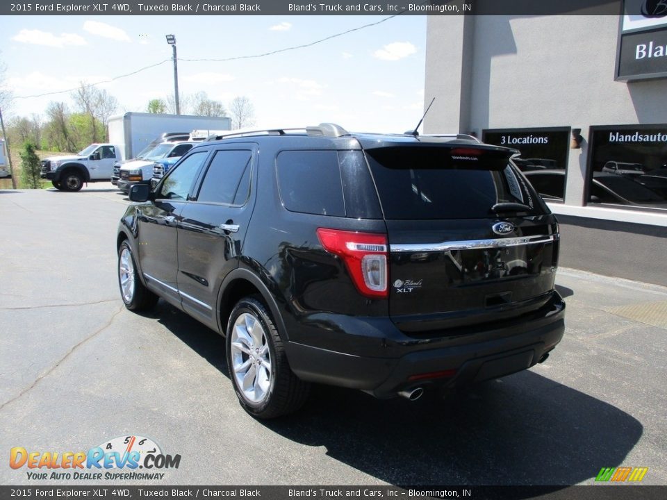 2015 Ford Explorer XLT 4WD Tuxedo Black / Charcoal Black Photo #3