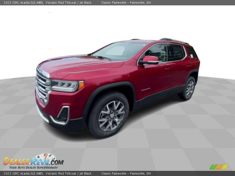 2023 GMC Acadia SLE AWD Volcanic Red Tintcoat / Jet Black Photo #4