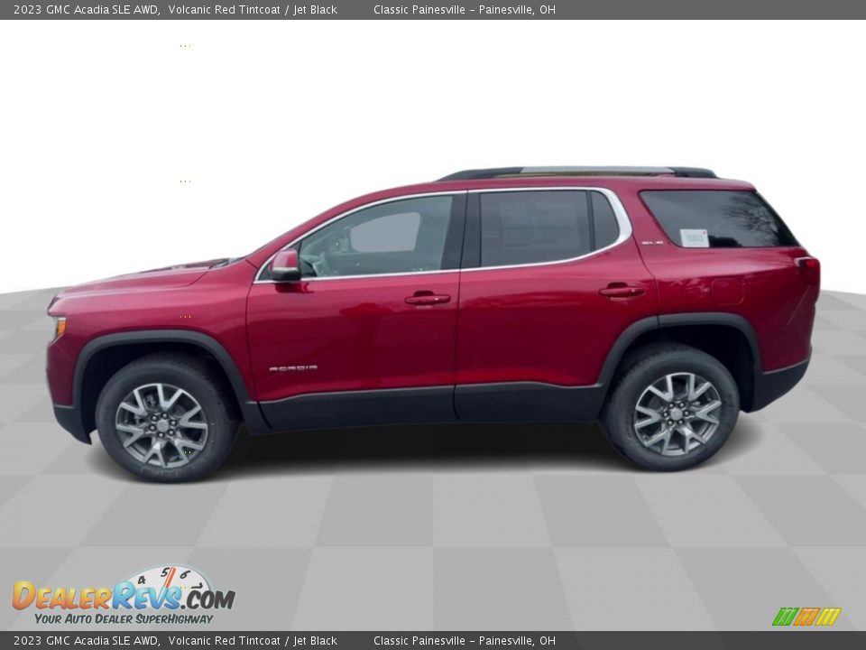 2023 GMC Acadia SLE AWD Volcanic Red Tintcoat / Jet Black Photo #5