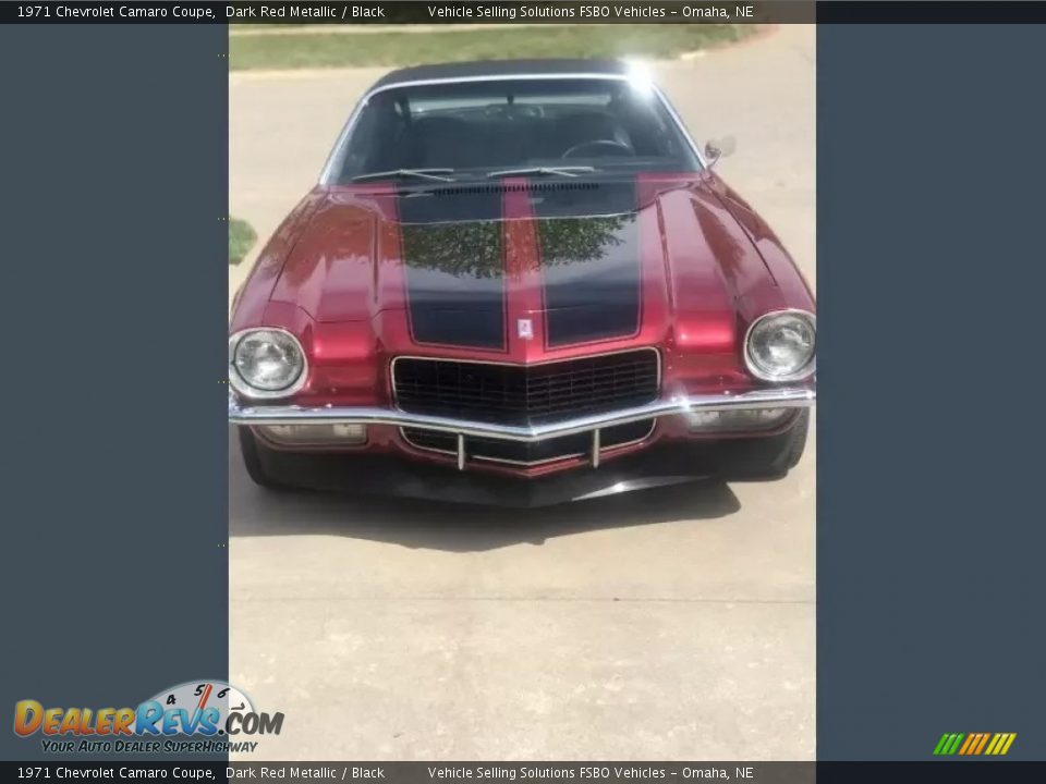 1971 Chevrolet Camaro Coupe Dark Red Metallic / Black Photo #11