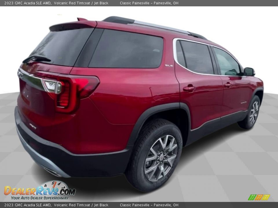 2023 GMC Acadia SLE AWD Volcanic Red Tintcoat / Jet Black Photo #8