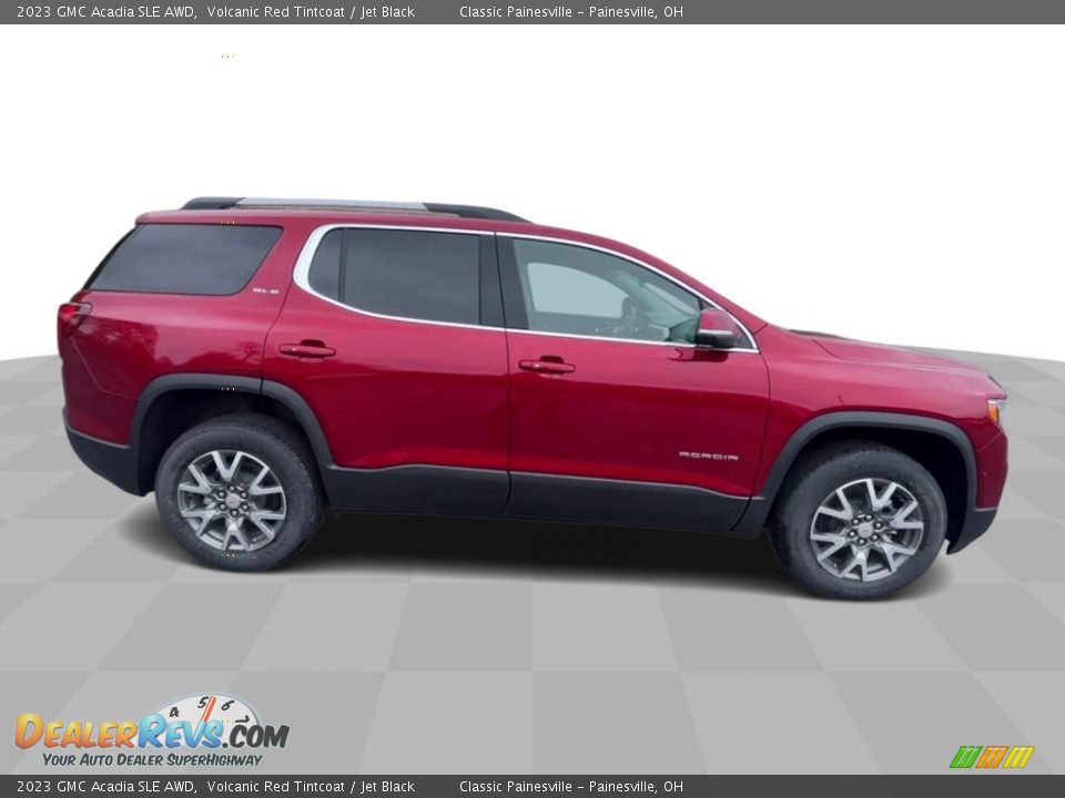 2023 GMC Acadia SLE AWD Volcanic Red Tintcoat / Jet Black Photo #9