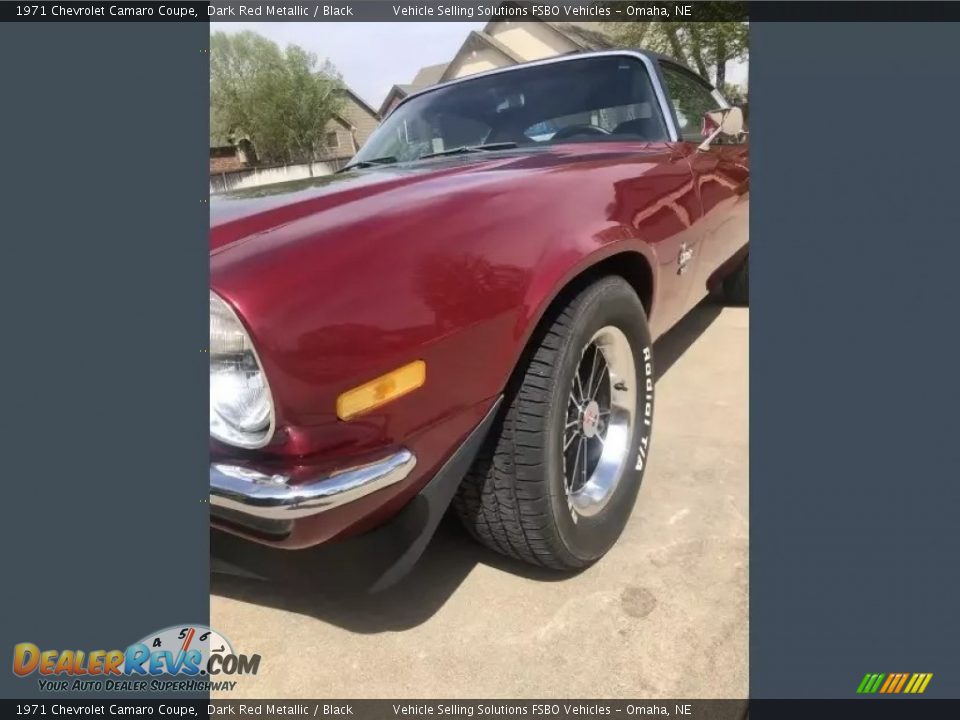 1971 Chevrolet Camaro Coupe Dark Red Metallic / Black Photo #15