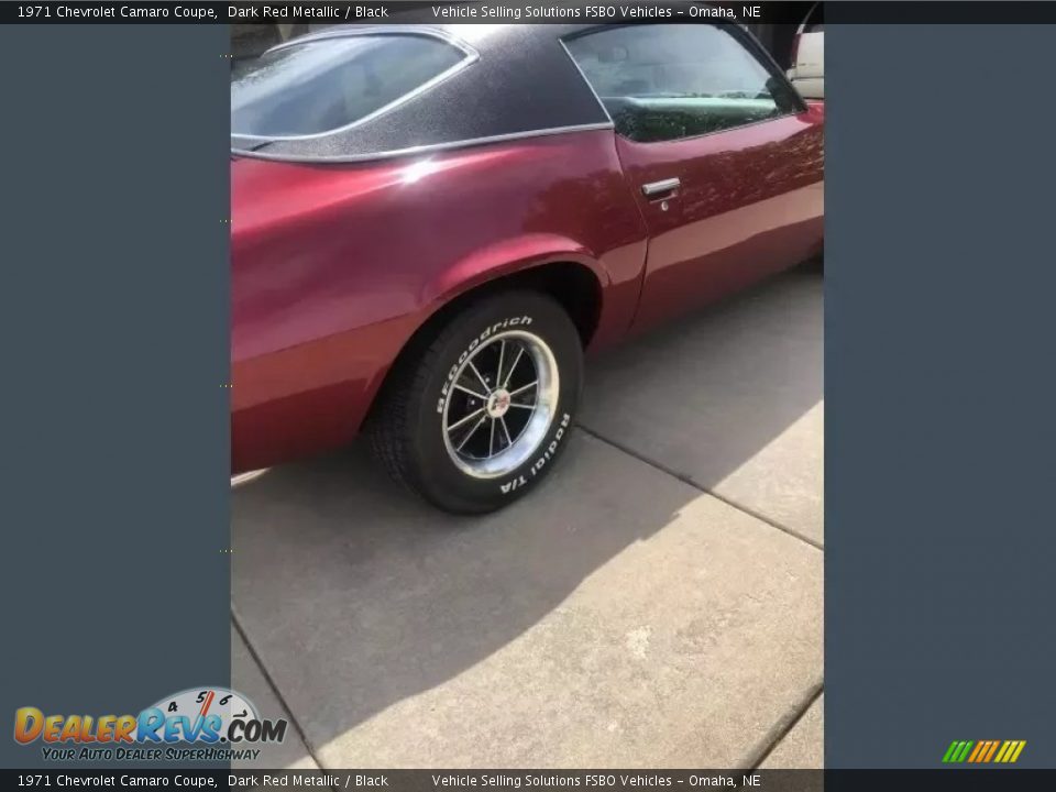 1971 Chevrolet Camaro Coupe Dark Red Metallic / Black Photo #21