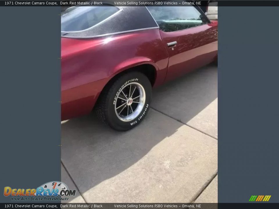 1971 Chevrolet Camaro Coupe Dark Red Metallic / Black Photo #22