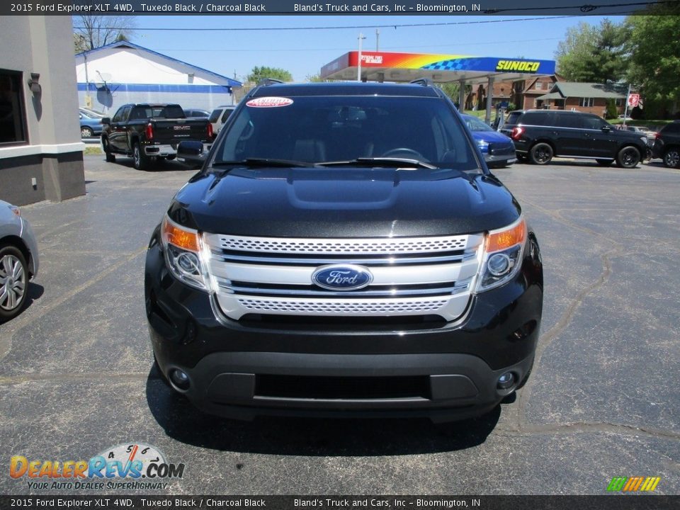 2015 Ford Explorer XLT 4WD Tuxedo Black / Charcoal Black Photo #27