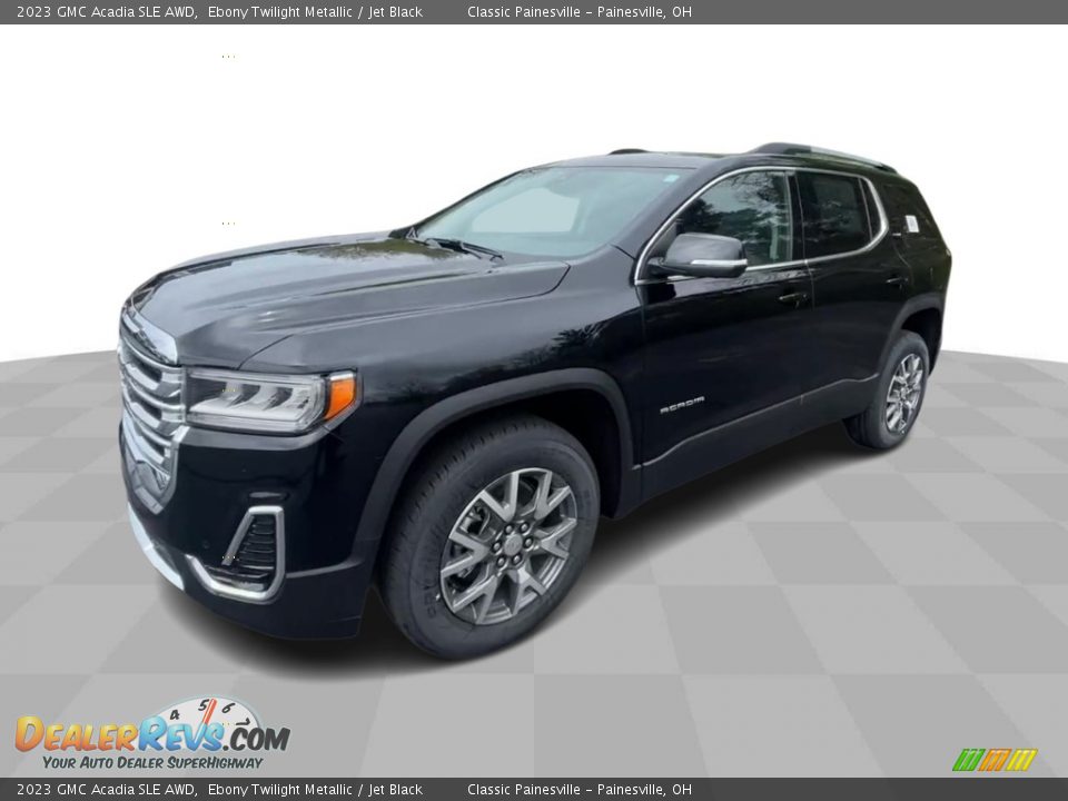 2023 GMC Acadia SLE AWD Ebony Twilight Metallic / Jet Black Photo #4