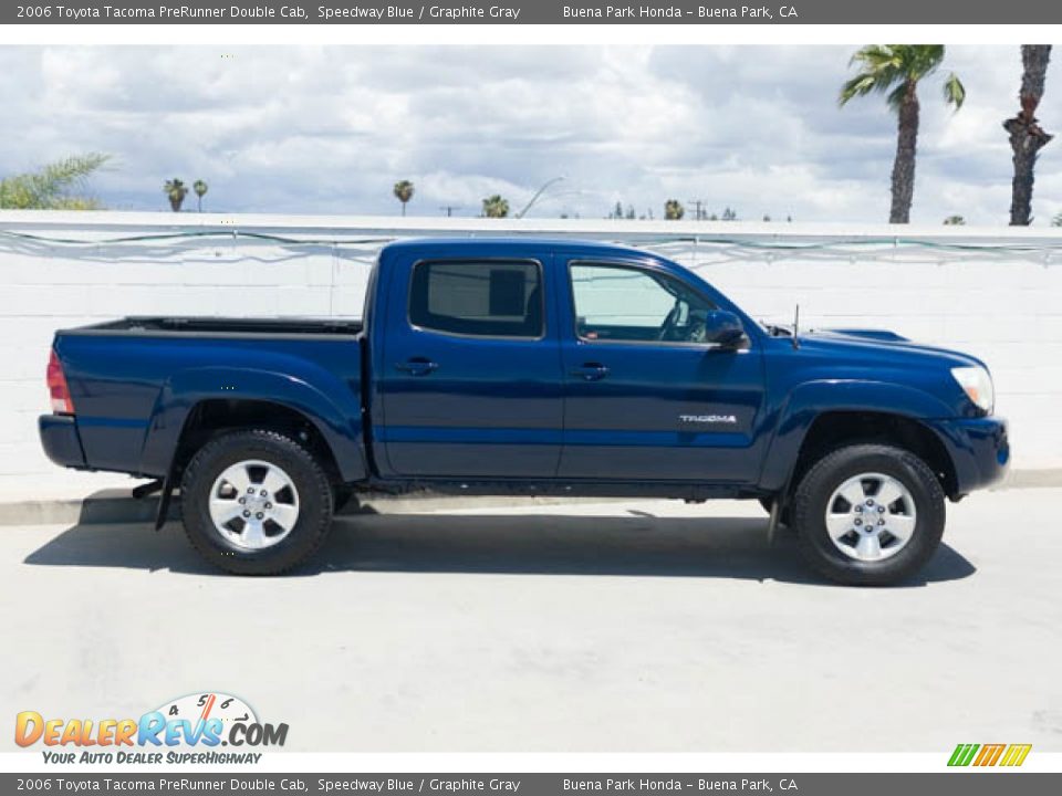 2006 Toyota Tacoma PreRunner Double Cab Speedway Blue / Graphite Gray Photo #14