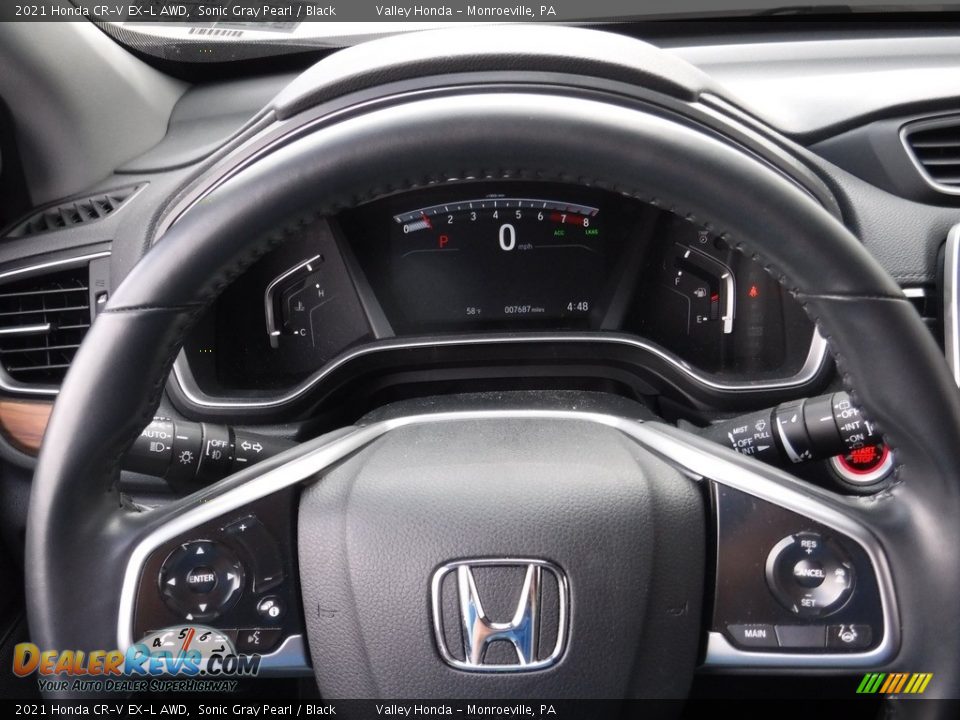 2021 Honda CR-V EX-L AWD Sonic Gray Pearl / Black Photo #24