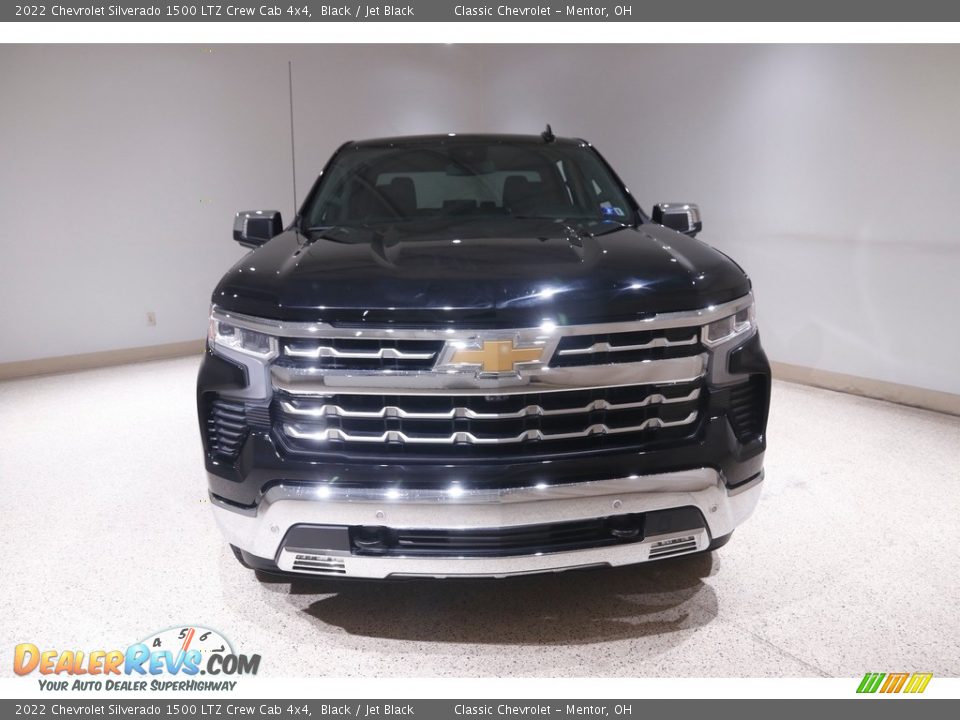 2022 Chevrolet Silverado 1500 LTZ Crew Cab 4x4 Black / Jet Black Photo #2