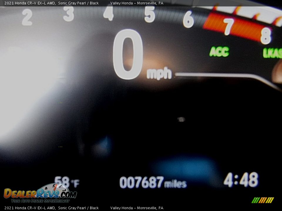 2021 Honda CR-V EX-L AWD Sonic Gray Pearl / Black Photo #35