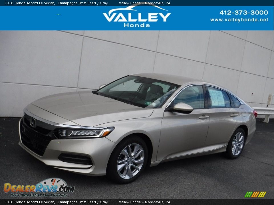 2018 Honda Accord LX Sedan Champagne Frost Pearl / Gray Photo #1