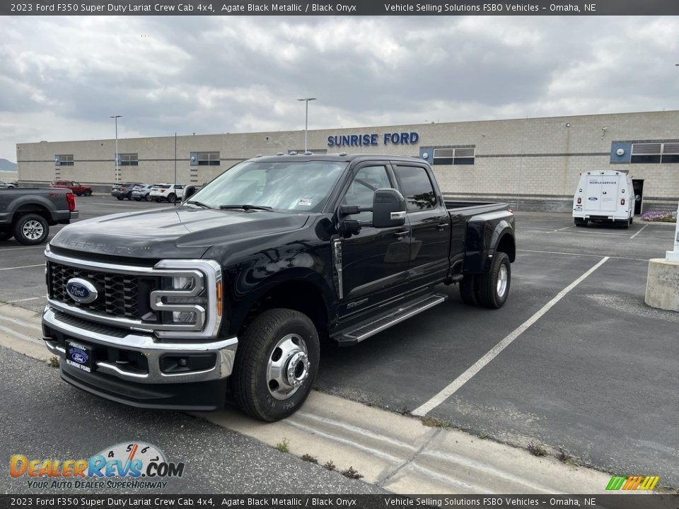 2023 Ford F350 Super Duty Lariat Crew Cab 4x4 Agate Black Metallic / Black Onyx Photo #1