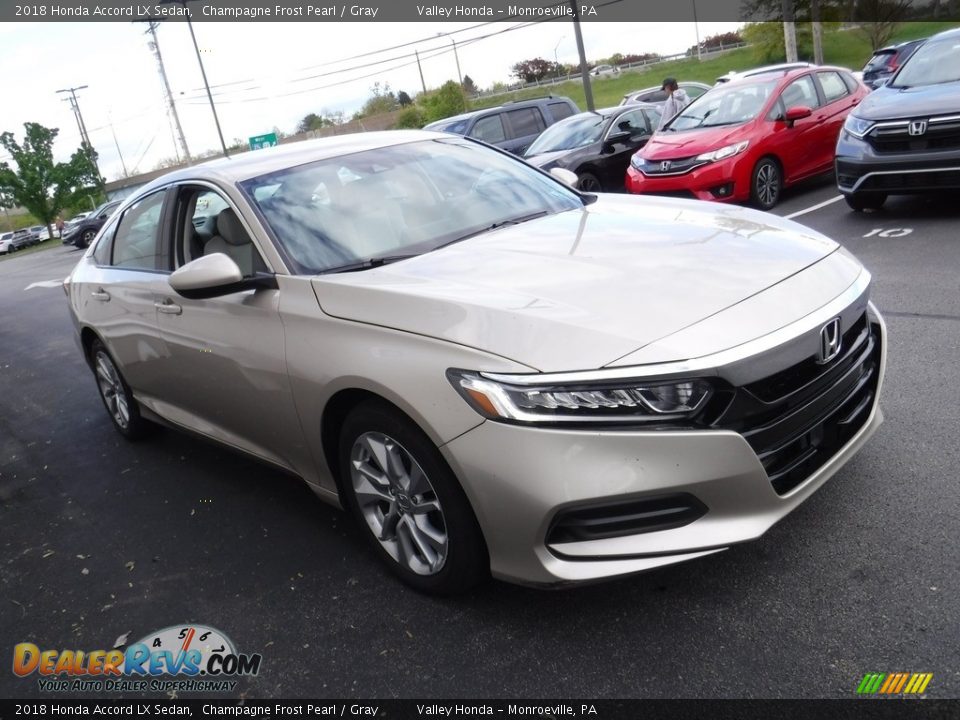 2018 Honda Accord LX Sedan Champagne Frost Pearl / Gray Photo #5