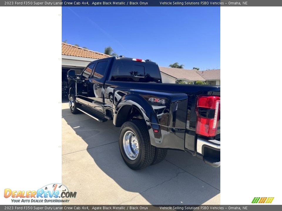 2023 Ford F350 Super Duty Lariat Crew Cab 4x4 Agate Black Metallic / Black Onyx Photo #8