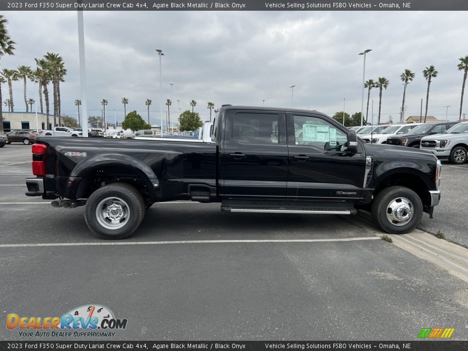 2023 Ford F350 Super Duty Lariat Crew Cab 4x4 Agate Black Metallic / Black Onyx Photo #14