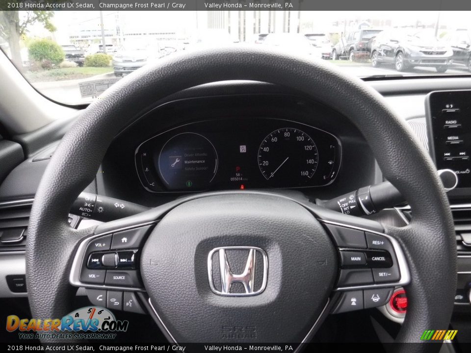 2018 Honda Accord LX Sedan Champagne Frost Pearl / Gray Photo #18