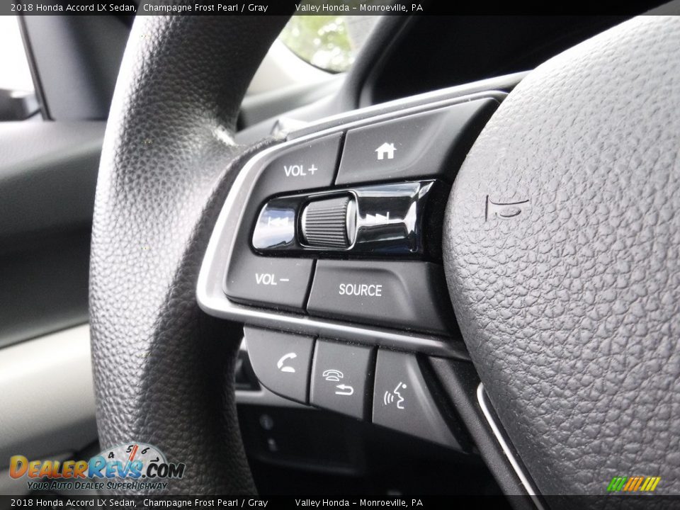 2018 Honda Accord LX Sedan Champagne Frost Pearl / Gray Photo #19