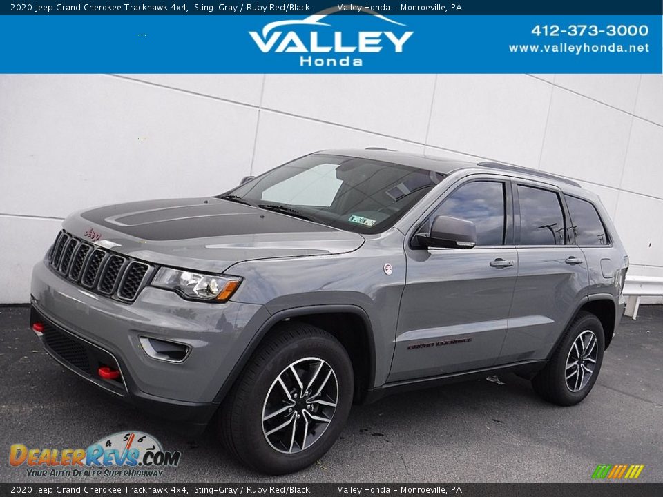 2020 Jeep Grand Cherokee Trackhawk 4x4 Sting-Gray / Ruby Red/Black Photo #1