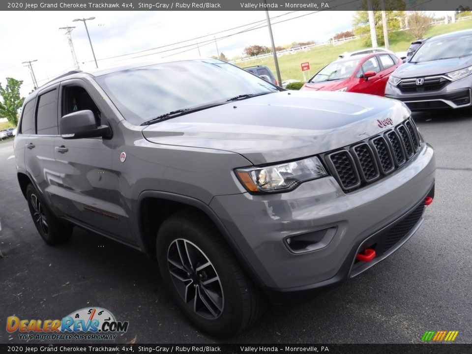 2020 Jeep Grand Cherokee Trackhawk 4x4 Sting-Gray / Ruby Red/Black Photo #8