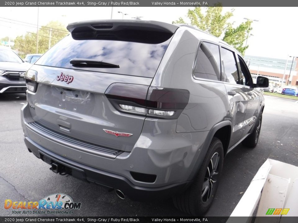 2020 Jeep Grand Cherokee Trackhawk 4x4 Sting-Gray / Ruby Red/Black Photo #9