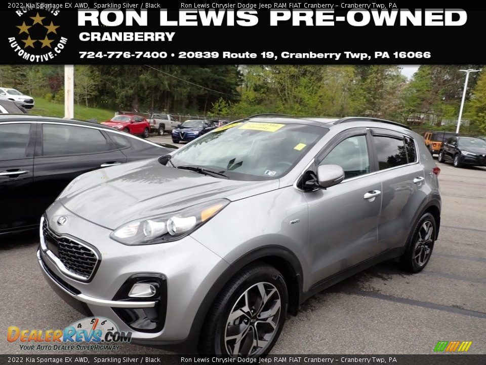 2022 Kia Sportage EX AWD Sparkling Silver / Black Photo #1