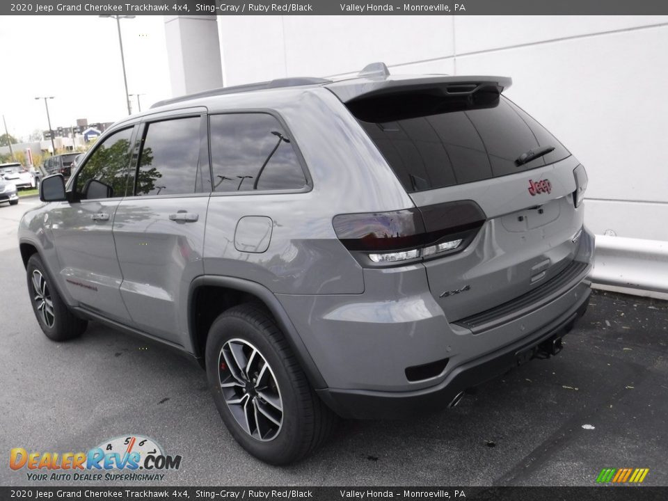 2020 Jeep Grand Cherokee Trackhawk 4x4 Sting-Gray / Ruby Red/Black Photo #13