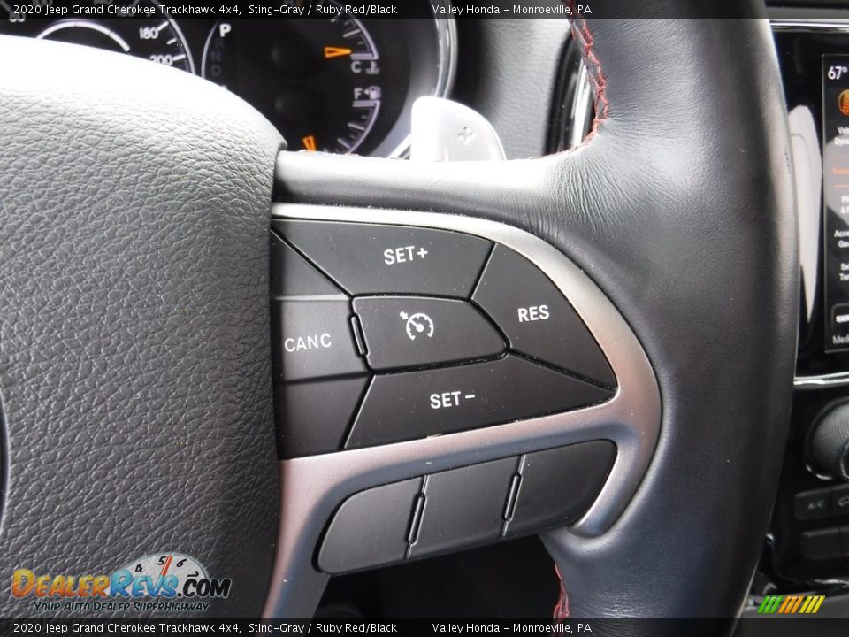 2020 Jeep Grand Cherokee Trackhawk 4x4 Sting-Gray / Ruby Red/Black Photo #34