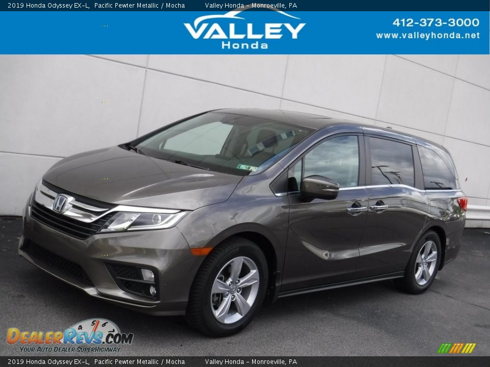 2019 Honda Odyssey EX-L Pacific Pewter Metallic / Mocha Photo #1