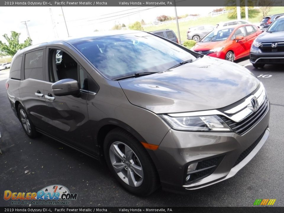 2019 Honda Odyssey EX-L Pacific Pewter Metallic / Mocha Photo #6