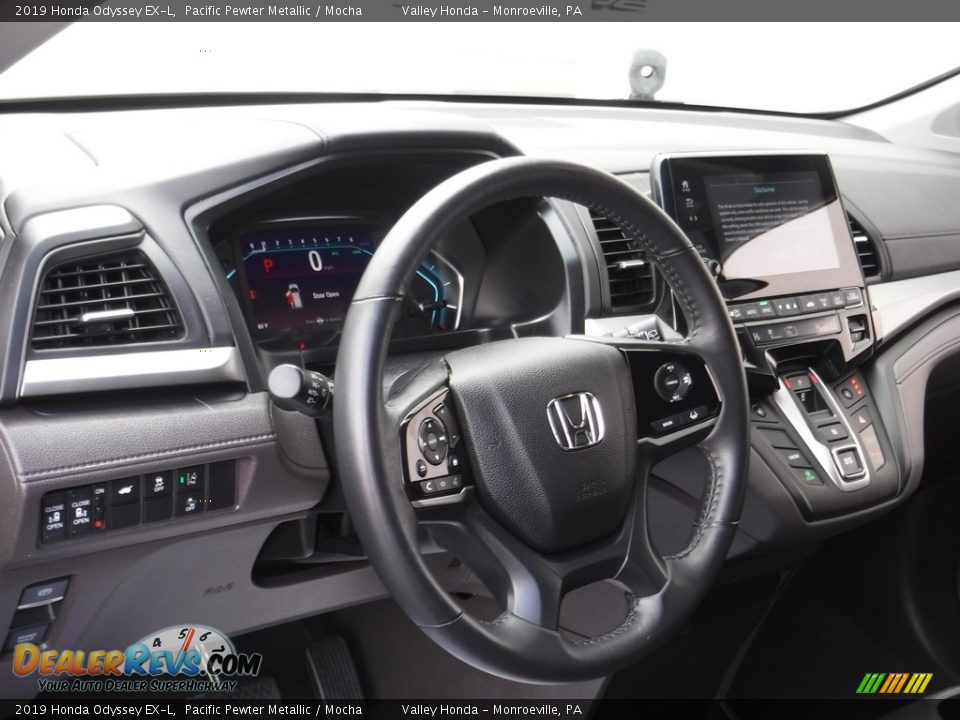 2019 Honda Odyssey EX-L Pacific Pewter Metallic / Mocha Photo #11