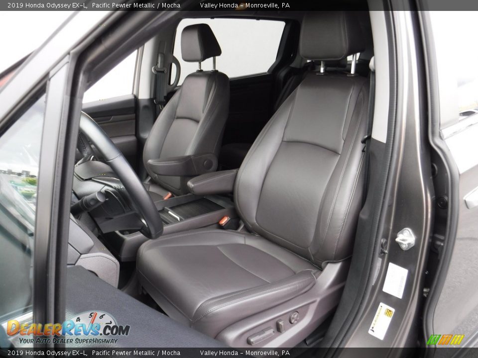 2019 Honda Odyssey EX-L Pacific Pewter Metallic / Mocha Photo #14