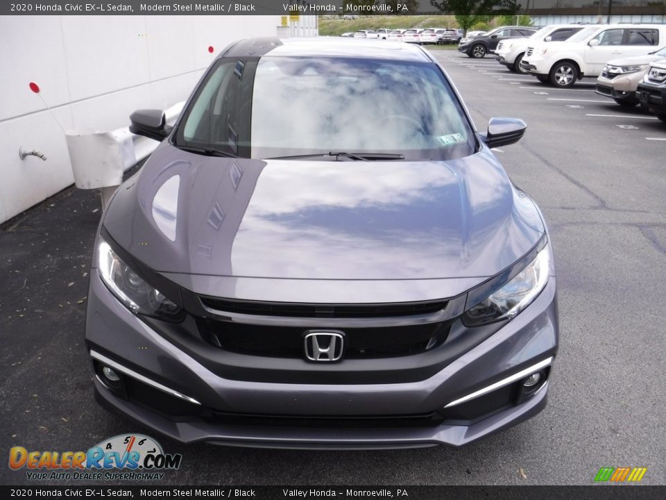 2020 Honda Civic EX-L Sedan Modern Steel Metallic / Black Photo #5