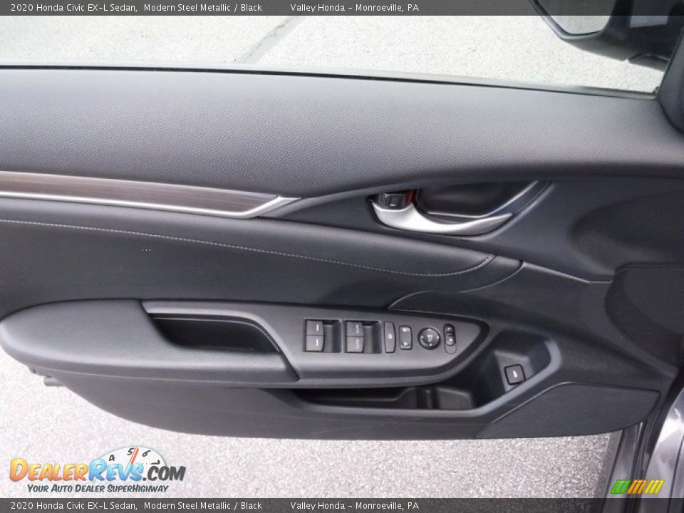 2020 Honda Civic EX-L Sedan Modern Steel Metallic / Black Photo #11
