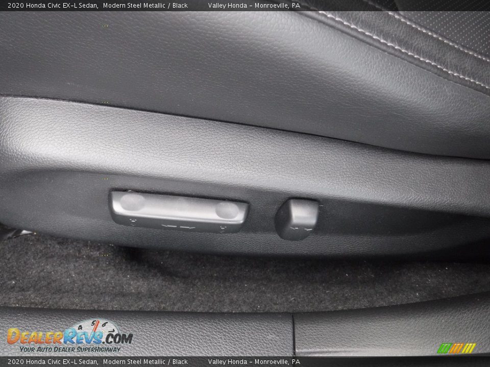 2020 Honda Civic EX-L Sedan Modern Steel Metallic / Black Photo #15