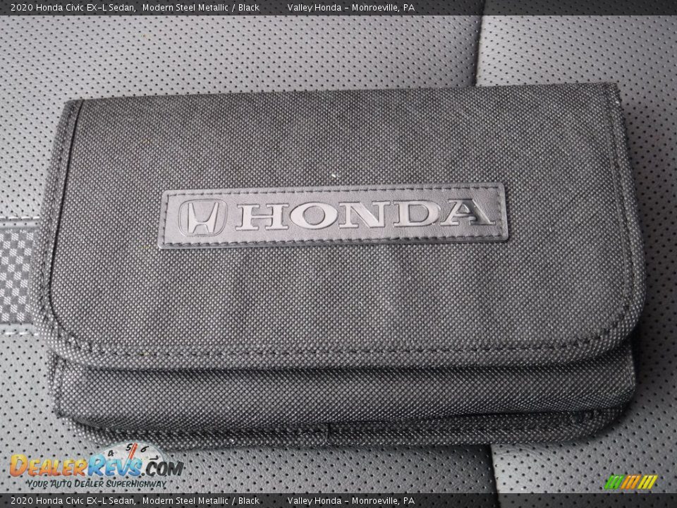 2020 Honda Civic EX-L Sedan Modern Steel Metallic / Black Photo #30