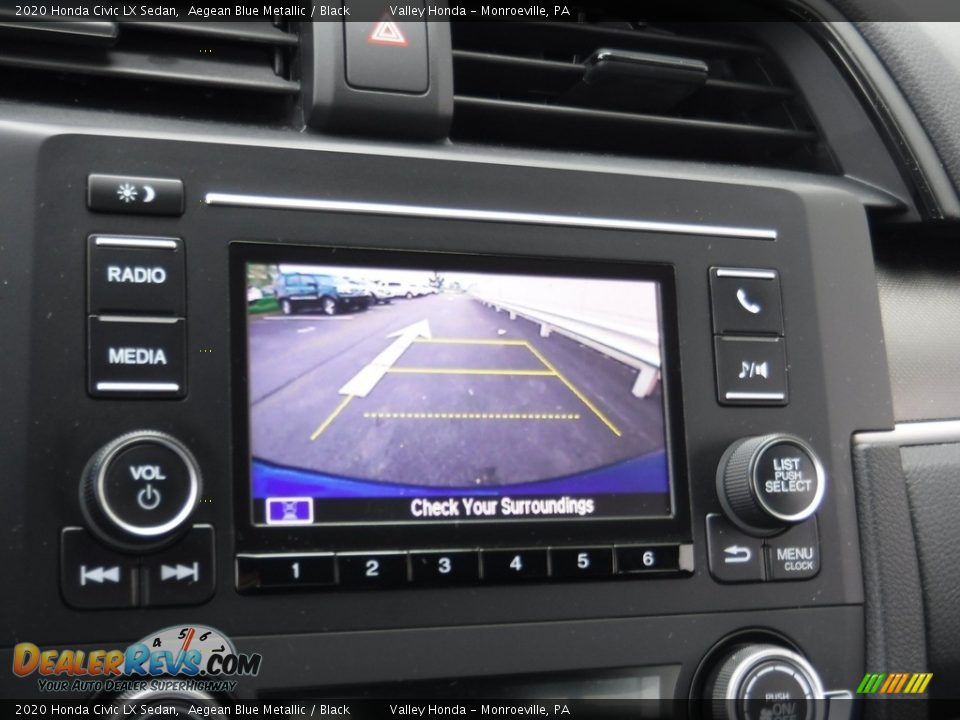 2020 Honda Civic LX Sedan Aegean Blue Metallic / Black Photo #15
