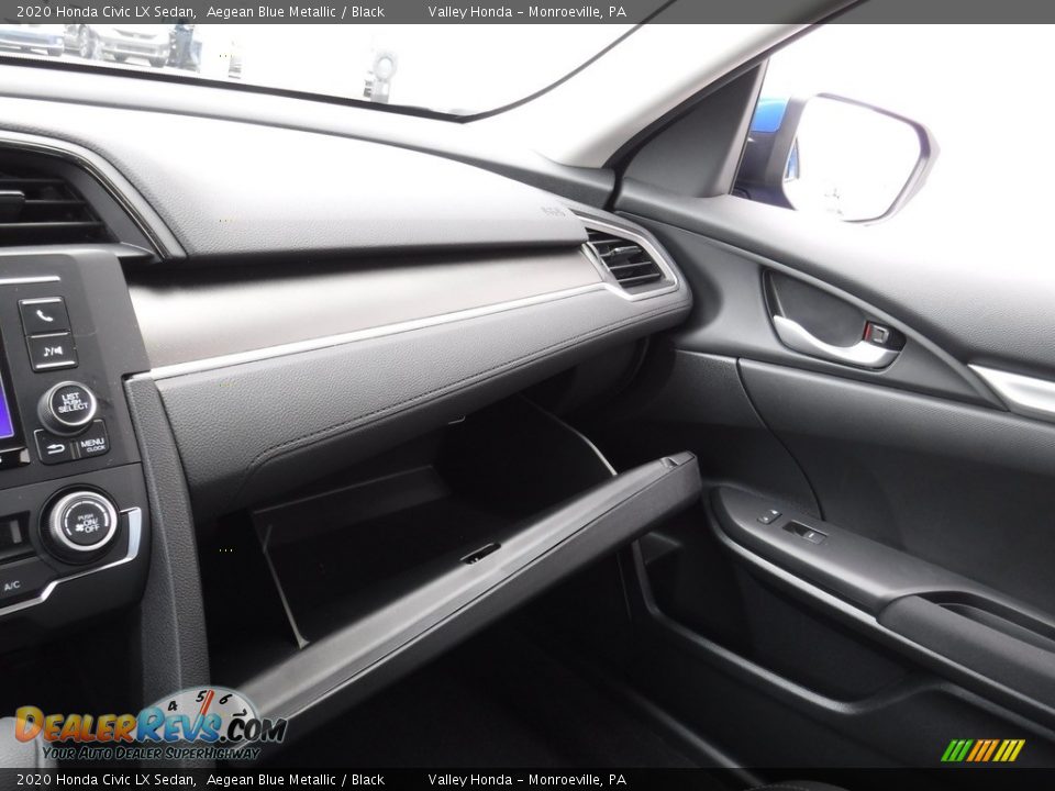 2020 Honda Civic LX Sedan Aegean Blue Metallic / Black Photo #19