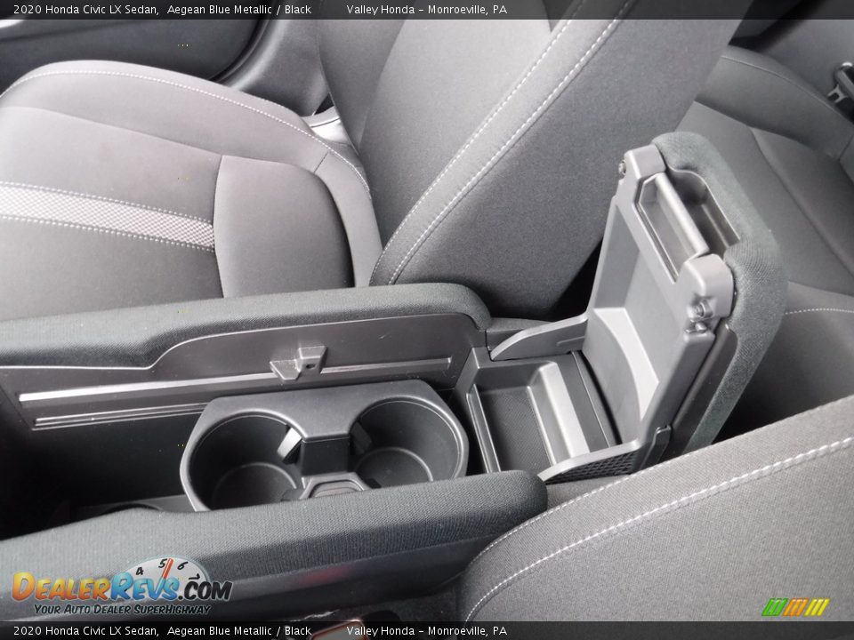 2020 Honda Civic LX Sedan Aegean Blue Metallic / Black Photo #20