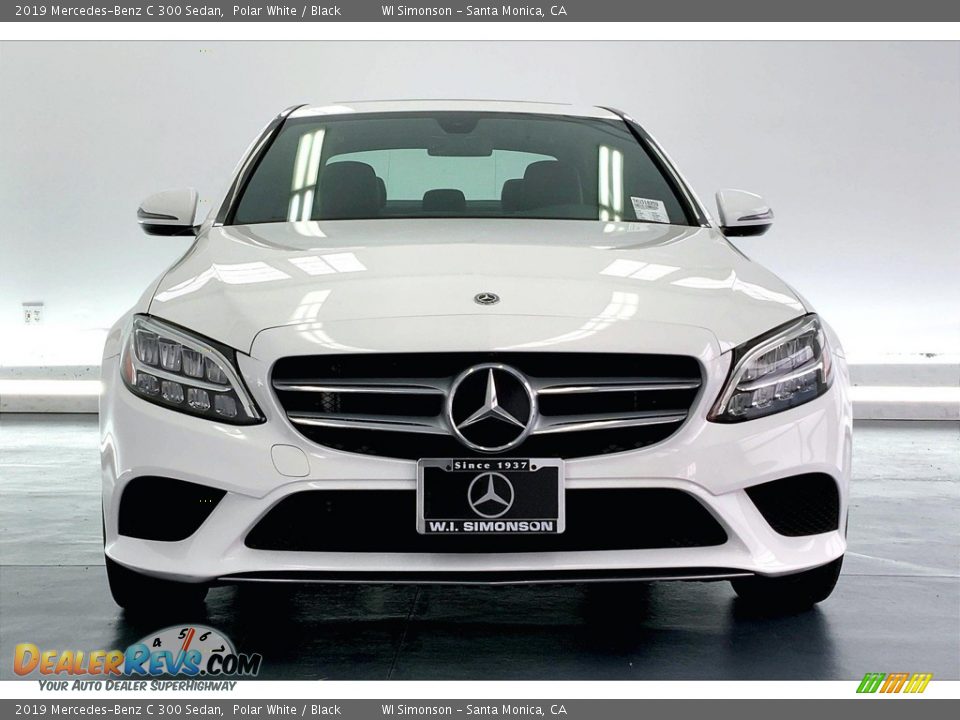2019 Mercedes-Benz C 300 Sedan Polar White / Black Photo #2